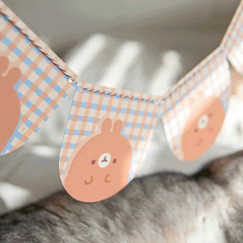 Molang - Brown Checkered Garland - Molang - Garland - Harumio