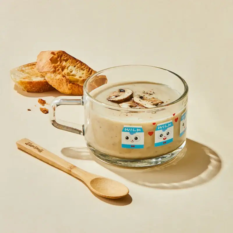 Glasslock x Bread Barbershop - Cereal Mug & Wooden Spoon Set - Glasslock - Cereal Mug - Harumio