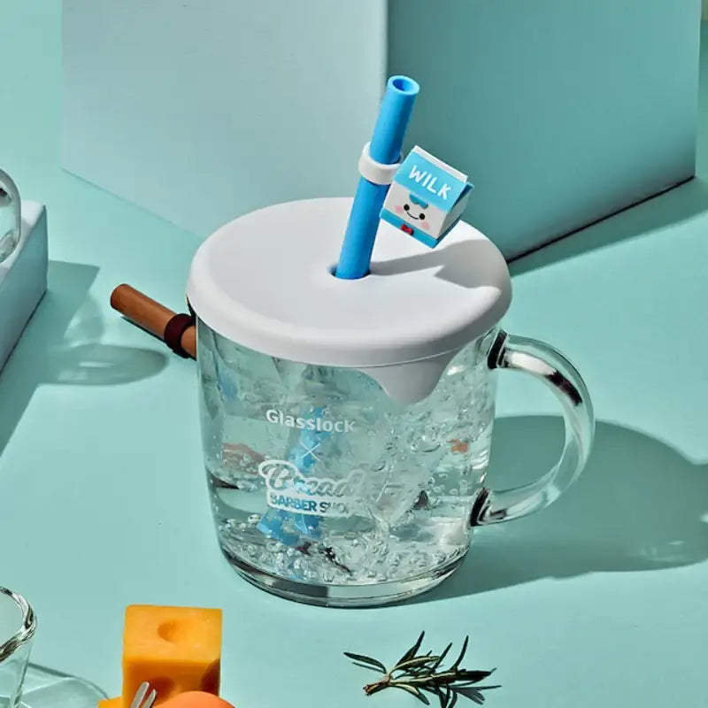 Glasslock x Bread Barbershop - Straw Cap Mug - Glasslock - Mug - Harumio