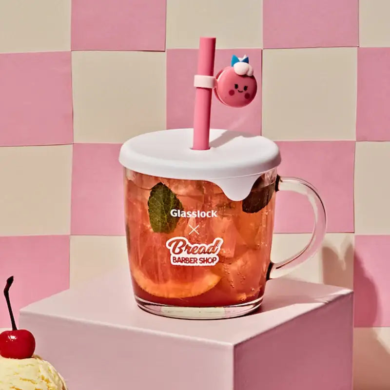 Glasslock x Bread Barbershop - Straw Cap Mug - Glasslock - Mug - Harumio