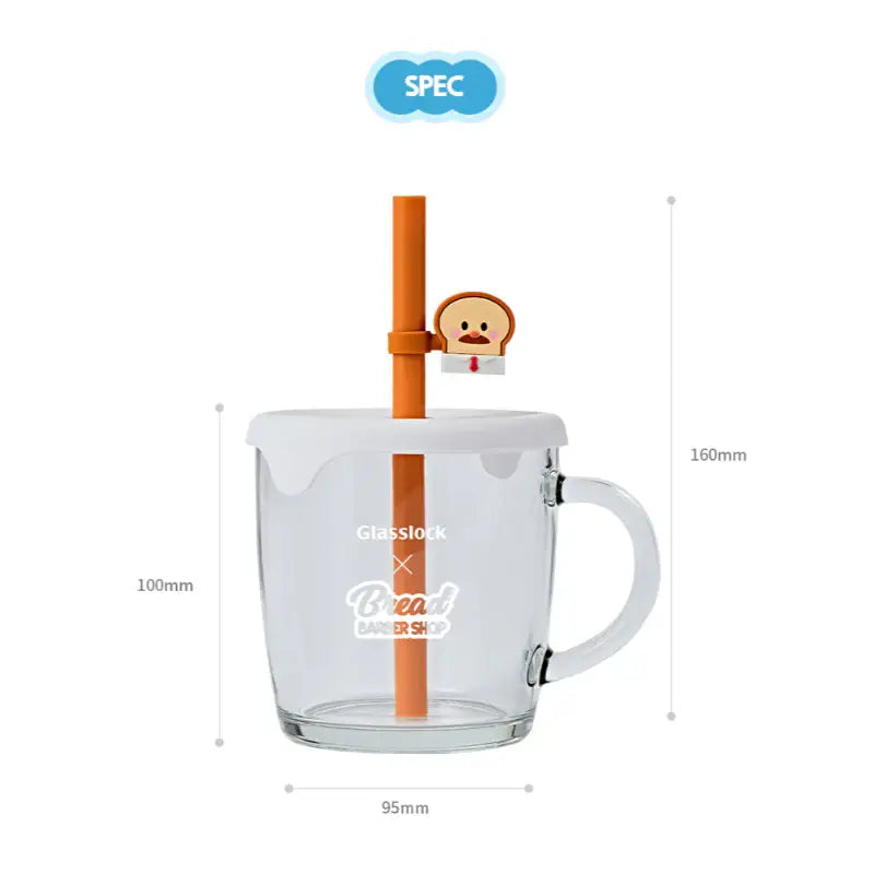 Glasslock x Bread Barbershop - Straw Cap Mug - Glasslock - Mug - Harumio