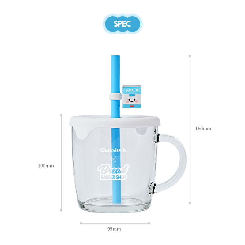 Glasslock x Bread Barbershop - Straw Cap Mug