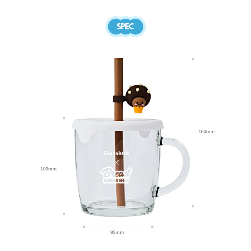 Glasslock x Bread Barbershop - Straw Cap Mug