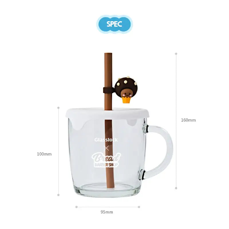 Glasslock x Bread Barbershop - Straw Cap Mug - Glasslock - Mug - Harumio