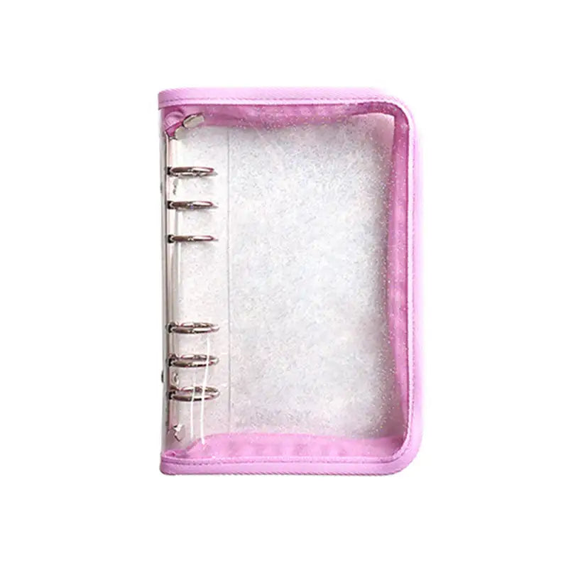 Yudaeng - A5/A6 - Glitter 6 Holes Diary Zipper Pouch Cover - Yudaengdotcom - File Storage - Harumio
