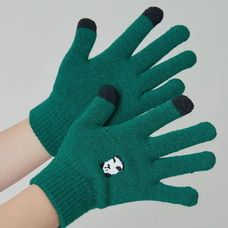 Dinotaeng - Bobo Hairy Yarn Gloves - Dinotaeng - Gloves - Harumio