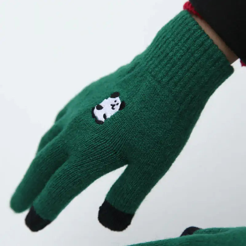Dinotaeng - Bobo Hairy Yarn Gloves - Dinotaeng - Gloves - Harumio