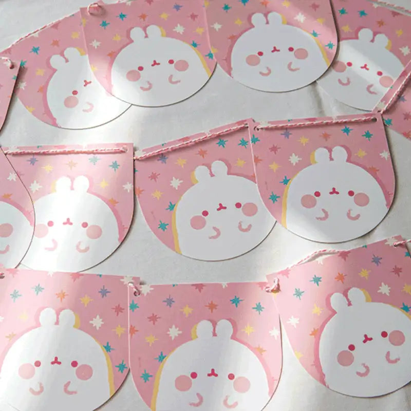 Molang - Pink Party Garland - Molang - Garland - Harumio