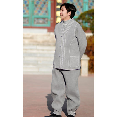 ZIJANGSA - Unisex Quilted Modern Hanbok 3-Piece
