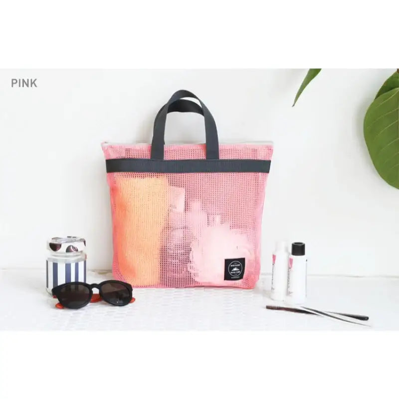Iconic - Pink Mesh Handy Pouch Ver.2 - Iconic - Bags - Harumio