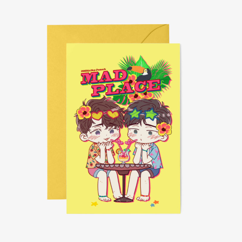 Mad Place - Big Postcard + Envelope Set