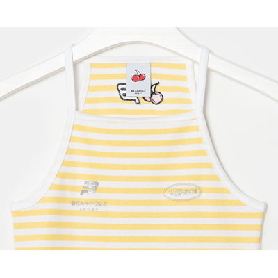 KIRSH x Beanpole Sport - Stripe Halter Neck - Yellow