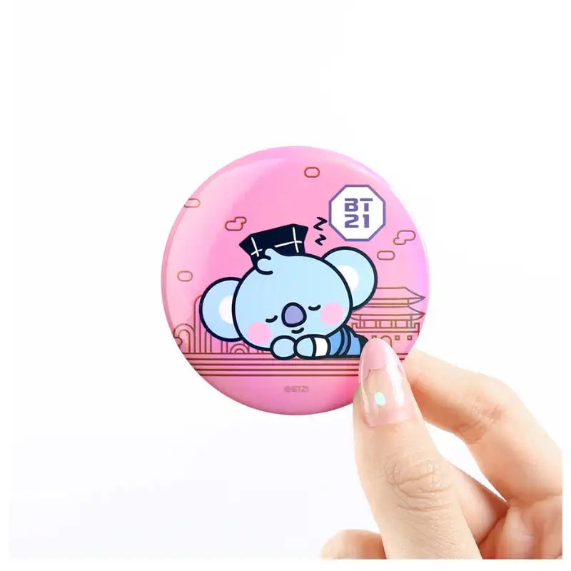 Monopoly x BT21 - Can Badge - Hanbok - Monopoly - Badges - Harumio