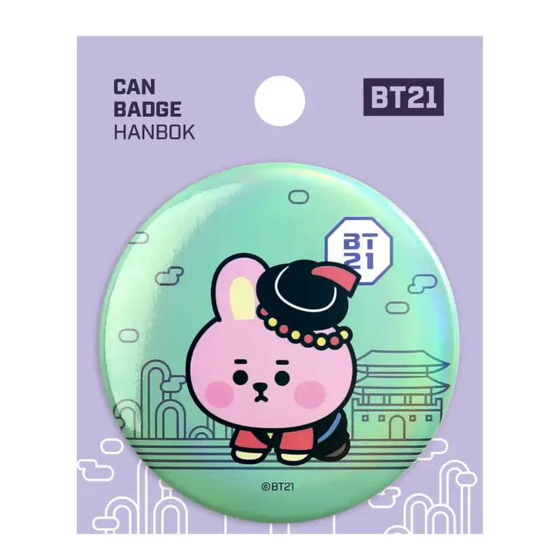 Monopoly x BT21 - Can Badge - Hanbok - Monopoly - Badges - Harumio