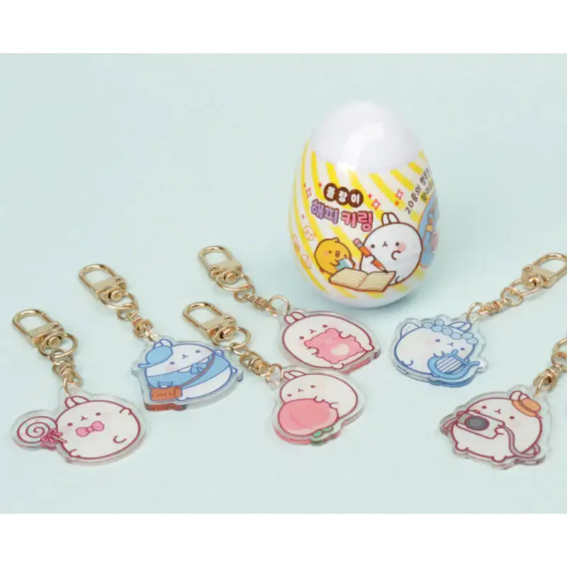 Molang - Happy Keyring - Random - Molang - Keyring - Harumio