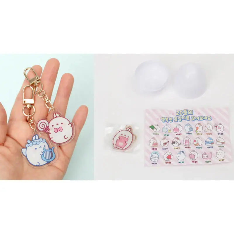 Molang - Happy Keyring - Random - Molang - Keyring - Harumio