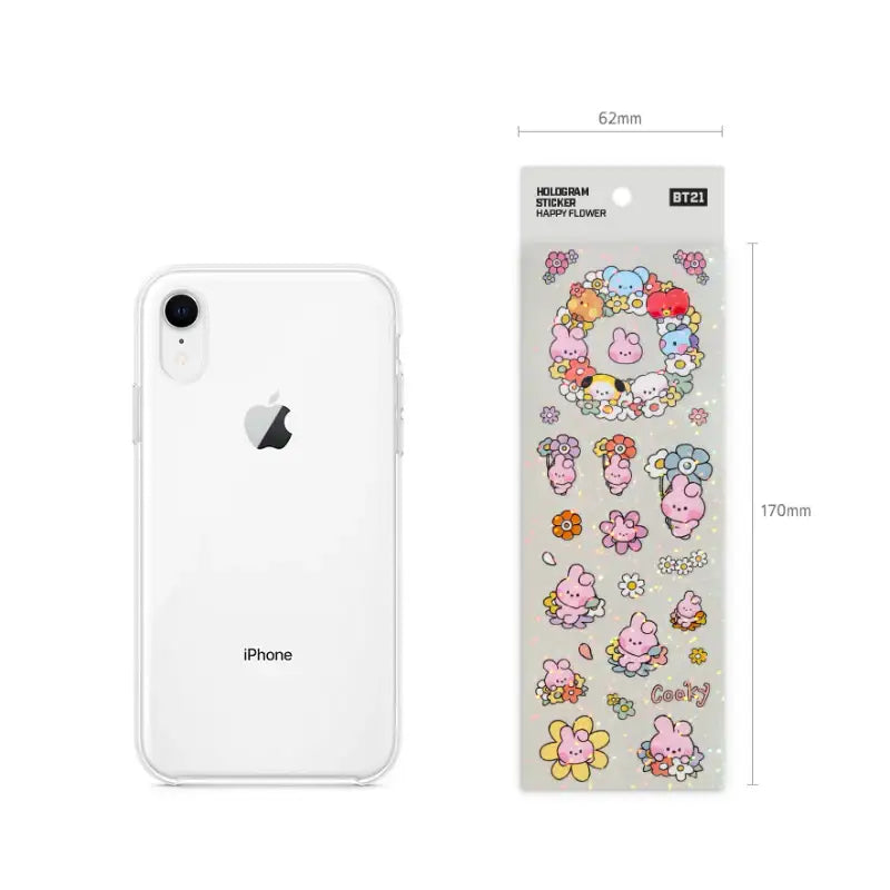 Monopoly x BT21 - Minini Hologram Sticker - Happy Flower - Monopoly - Hologram Sticker - Harumio