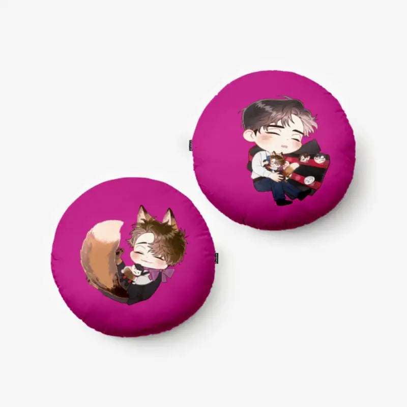 Mad Place - Fox Ideun Round Cushion - Junah COMICS - Accessories - Harumio