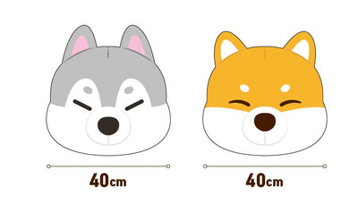 Mochi Mochi - Shiba & Husky Face Cushion