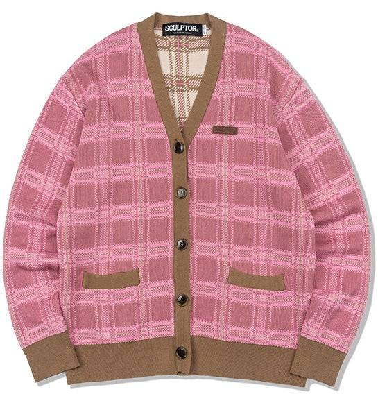 Sculptor - Multi Check Cardigan