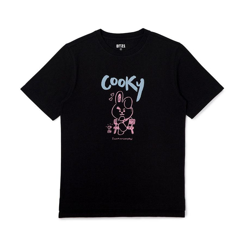 BT21 - Doodling Short Sleeve T-shirt - Cooky