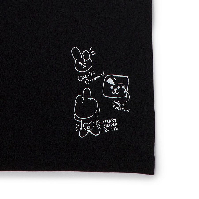 BT21 - Doodling Short Sleeve T-shirt - Cooky