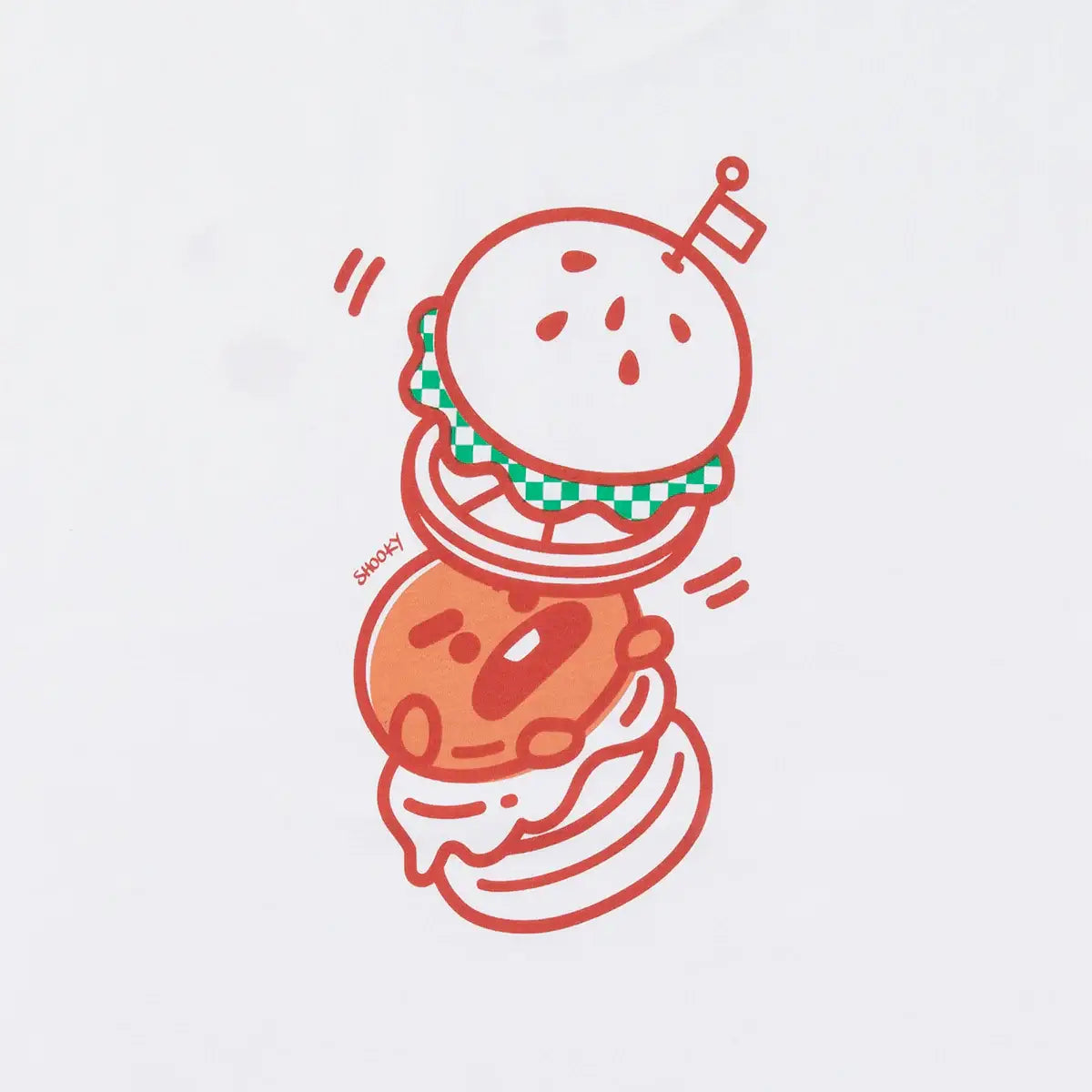 BT21 - BITE - Fast Food - Short Sleeve Polo T-shirt - Shooky - BT21 - T-Shirt - Harumio
