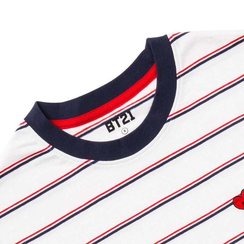 BT21 - Tata Basic Striped Short Sleeve T-Shirt