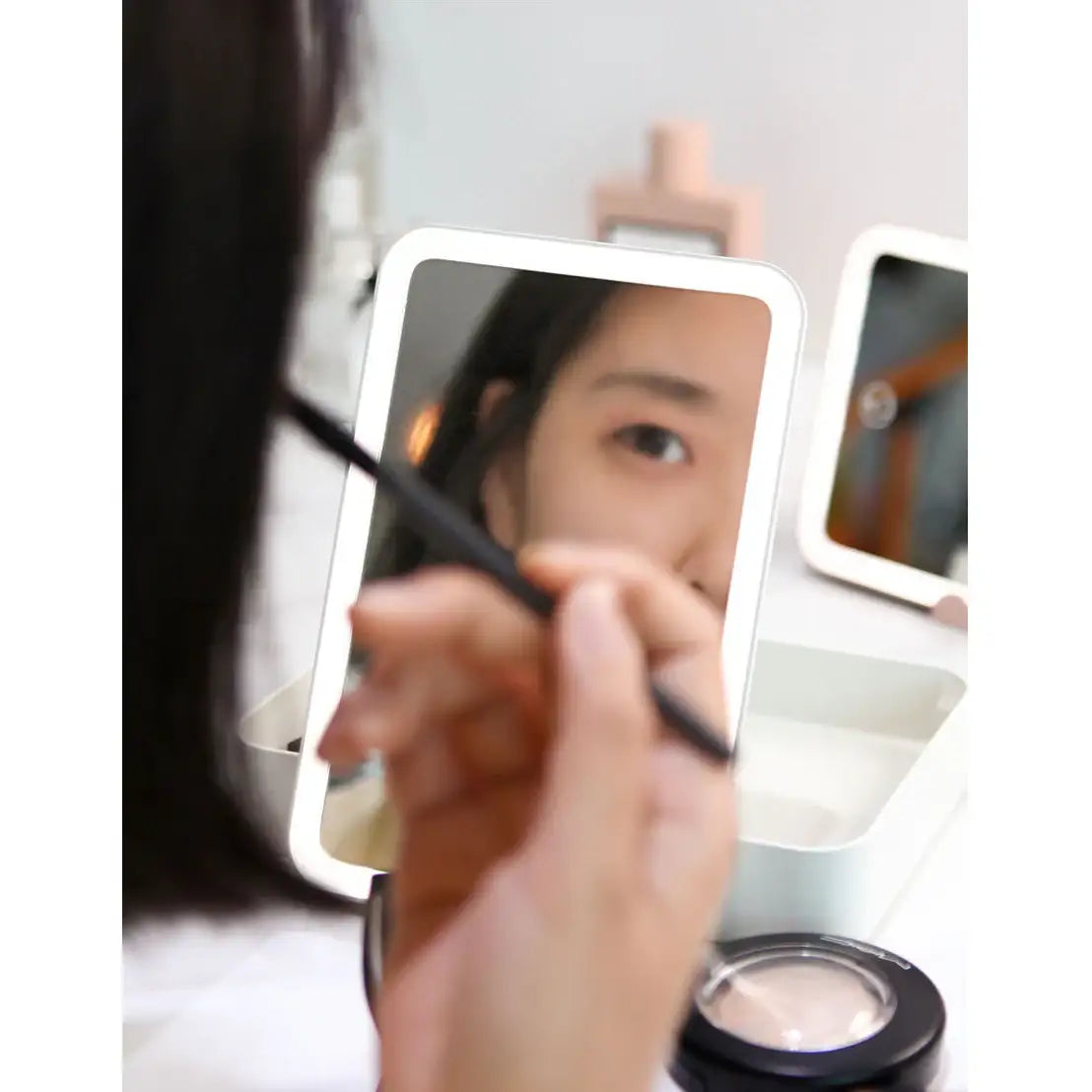 Mari Steiger - Powerpik LED Flat Storage Mirror - Mari Steiger - Home & Living, Accessories - Harumio