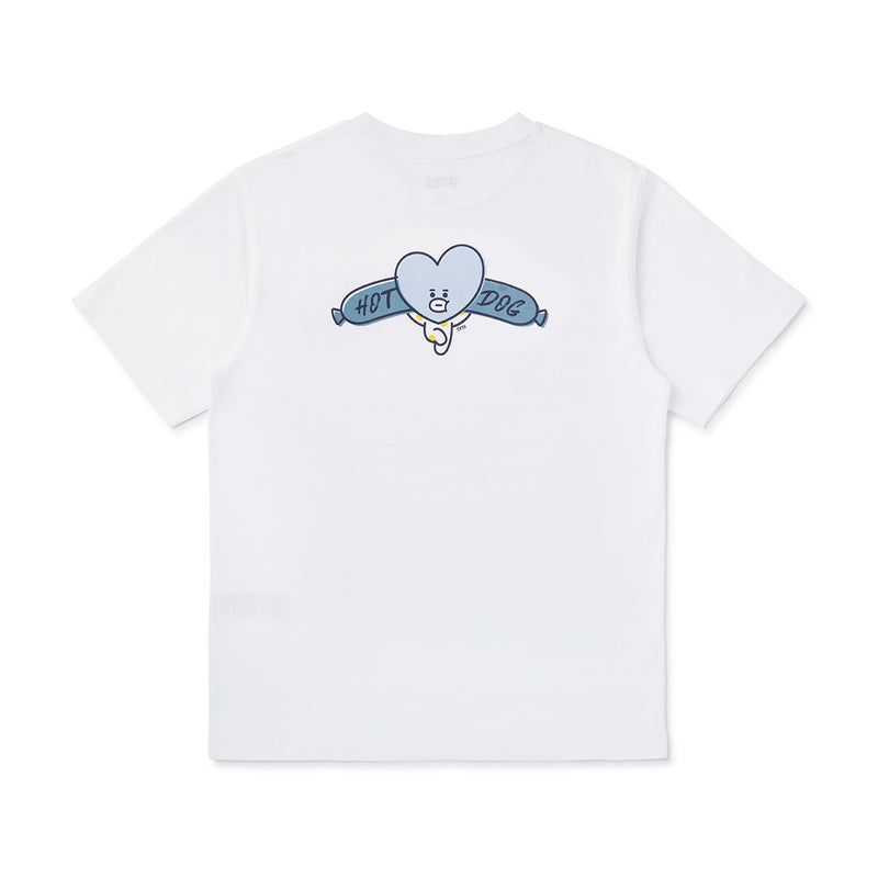 BT21 - BITE - Fast Food - Short Sleeve Polo T-shirt - Tata