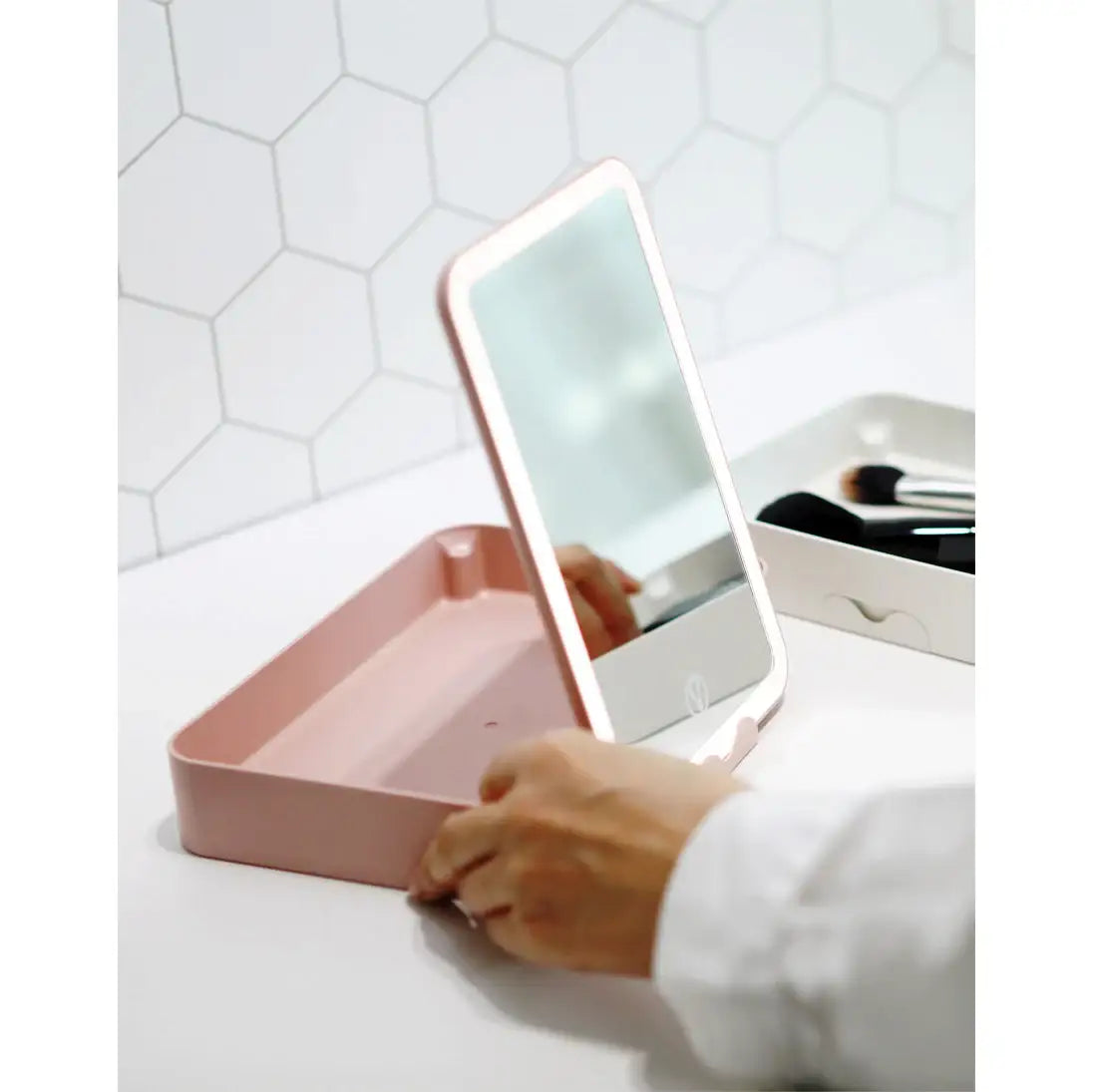 Mari Steiger - Powerpik LED Flat Storage Mirror - Mari Steiger - Home & Living, Accessories - Harumio