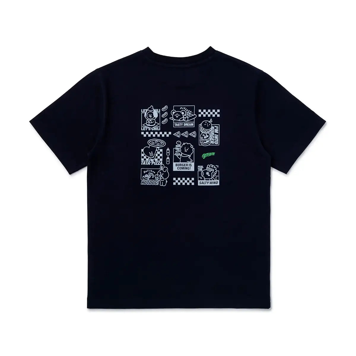 BT21 - BITE - Fast Food - Short Sleeve Polo T-shirt - BT21 - T-Shirt - Harumio