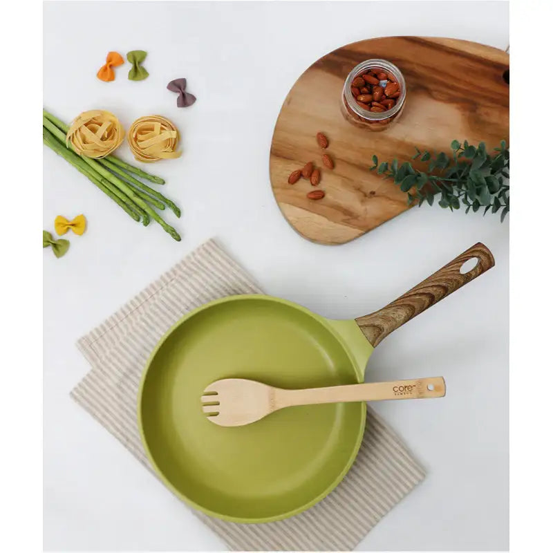 Four Seasons - Olive Green Wood - Frying Pan – Harumio