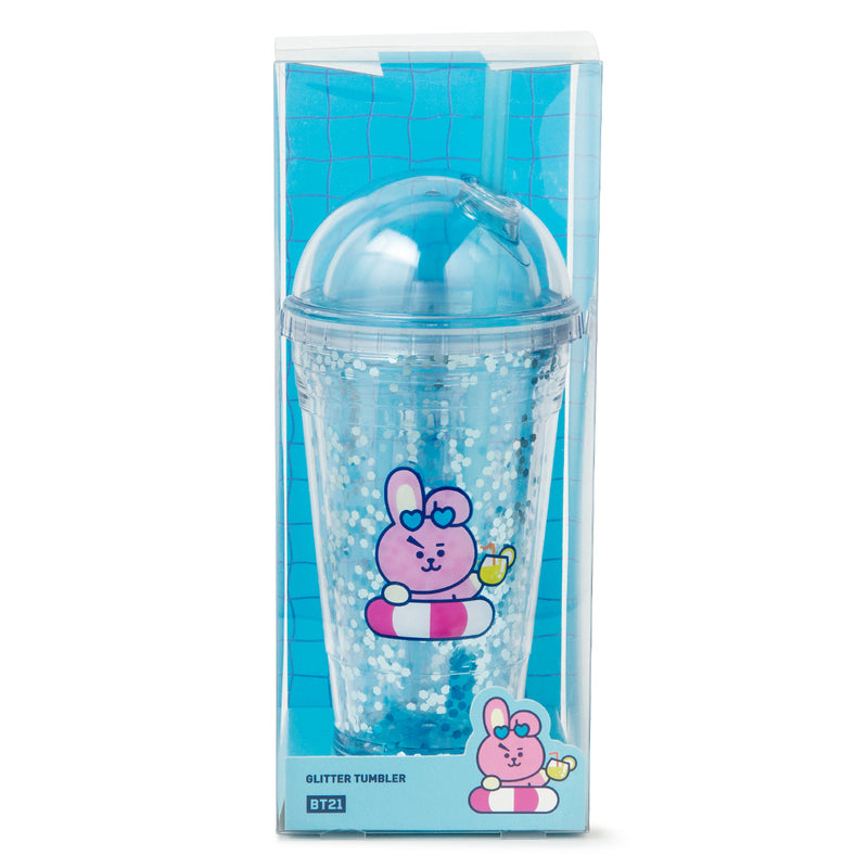 BT21 - Bon Voyage Ice Glitter Tumbler - Cooky