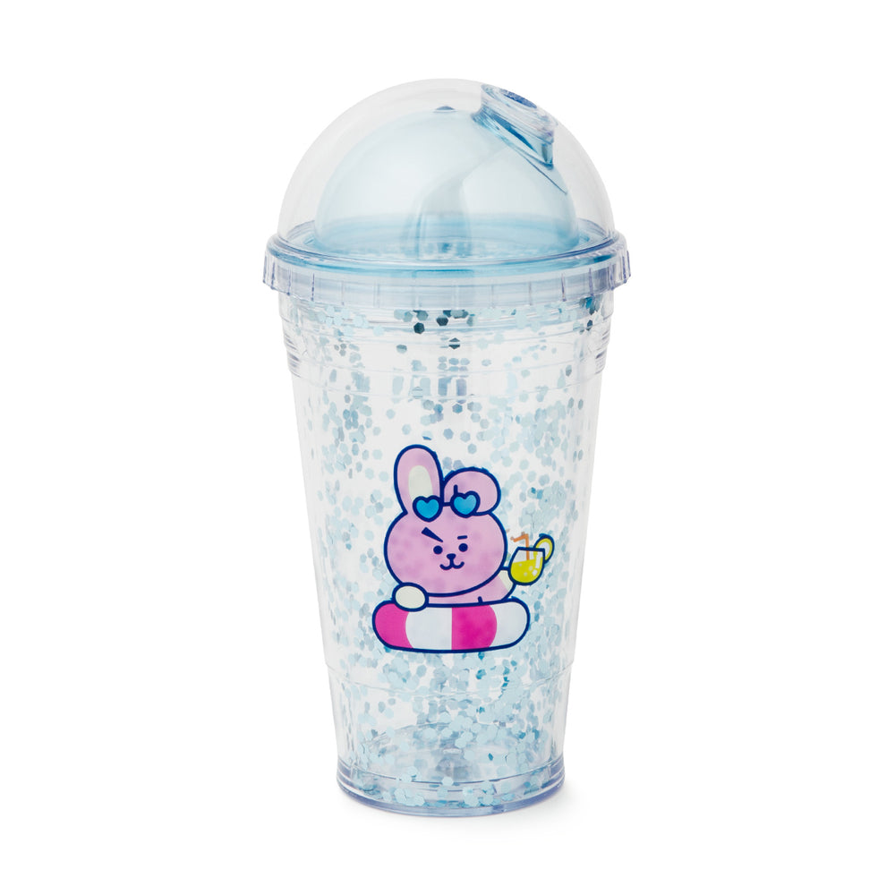BT21 - Bon Voyage Ice Glitter Tumbler - Cooky