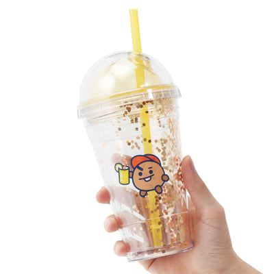 BT21 - Bon Voyage Ice Glitter Tumbler - Shooky