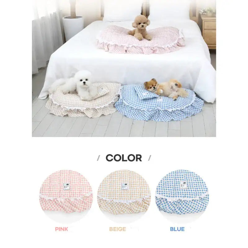 ITSDOG - Dog Cat Waffle Cool Cushion Bed - ITSDOG - Pet Accesories - Harumio