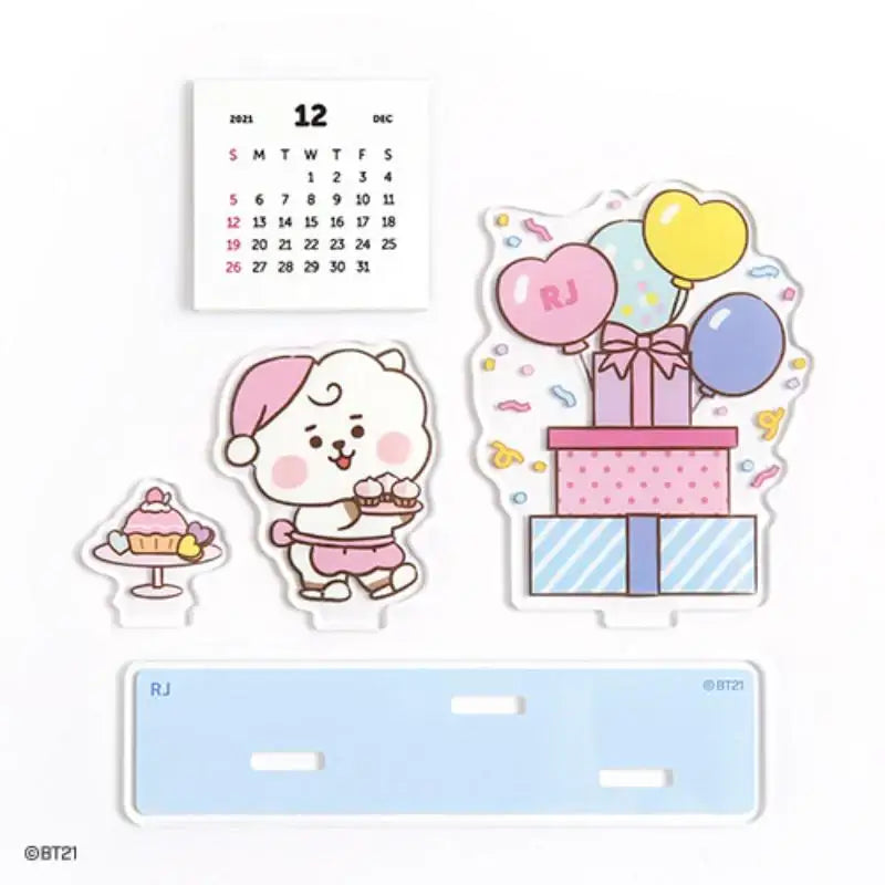 BT21 - Acrylic Stand Calendar - Party - BT21 - Accesories - Harumio