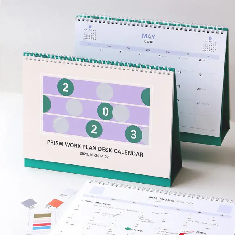 INDIGO - 2023 Prism Work Plan Desk Calendar - INDIGO - Calendars - Harumio