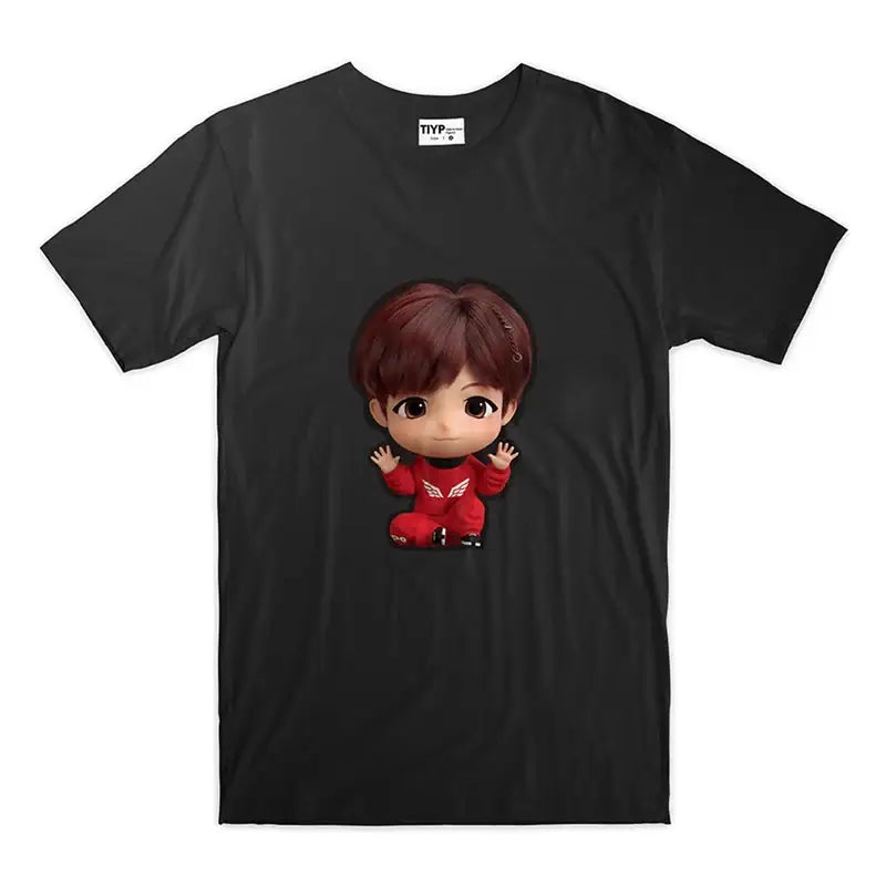 BTS - TinyTAN x TIYP - 3D Black Pajama - BTS - Clothing - Harumio