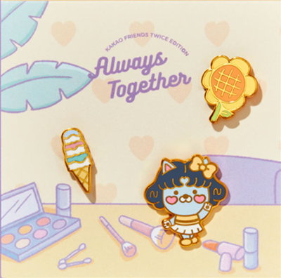 Kakao Friends - TWICE Edition Pin Badges