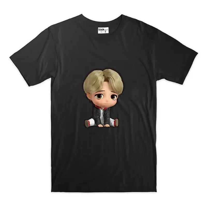 BTS - TinyTAN x TIYP - 3D Black Pajama - BTS - Clothing - Harumio