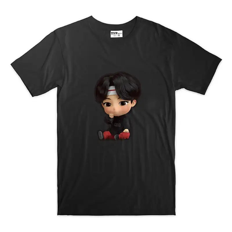 BTS - TinyTAN x TIYP - 3D Black Pajama - BTS - Clothing - Harumio