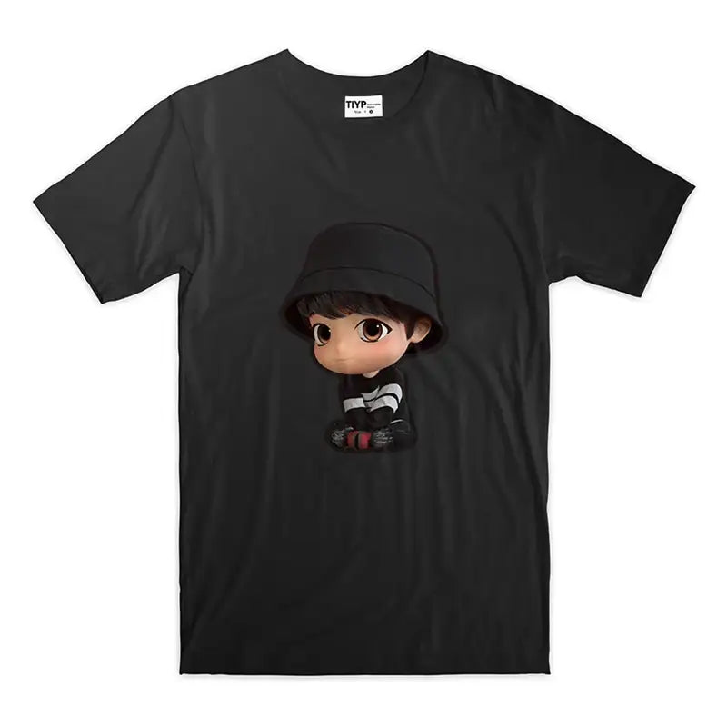 BTS - TinyTAN x TIYP - 3D Black Pajama - BTS - Clothing - Harumio
