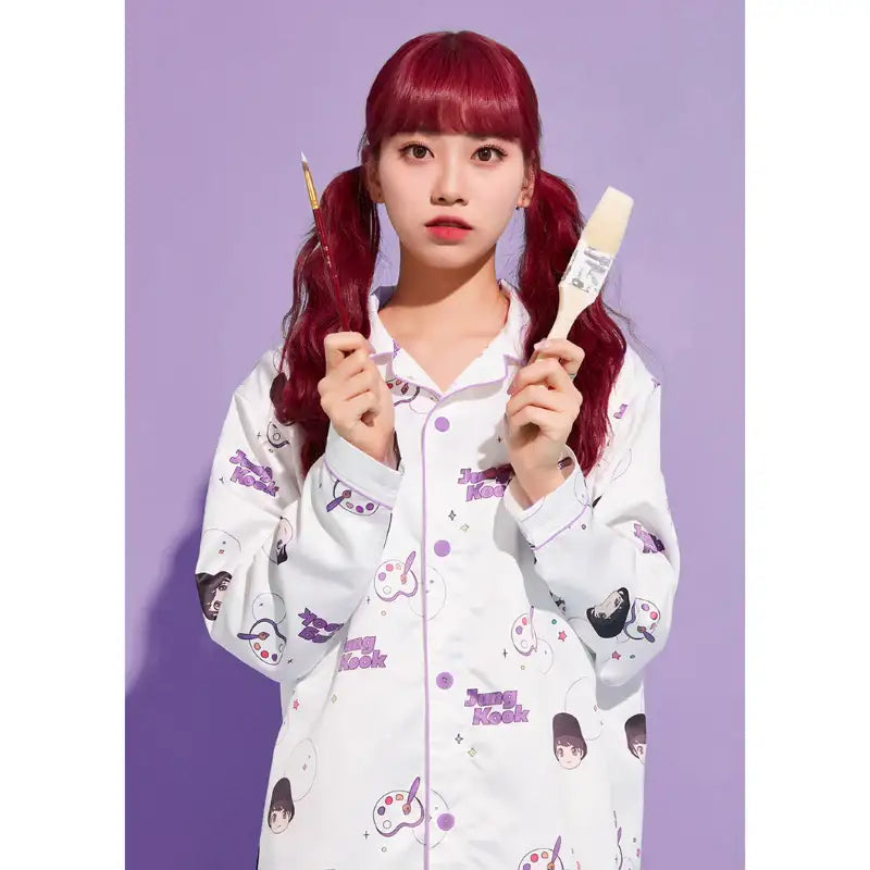 BTS - TinyTAN x TIYP - Big Face Pajama - BTS - Clothing - Harumio
