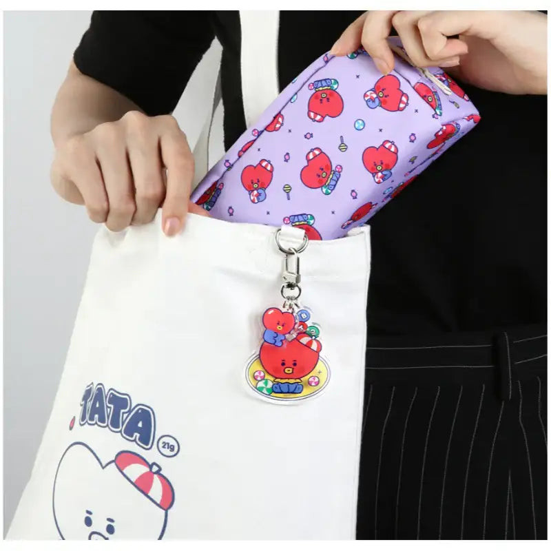 Monopoly x BT21 - Baby Acrylic Key Ring - Jelly Candy - Monopoly - Keyring - Harumio