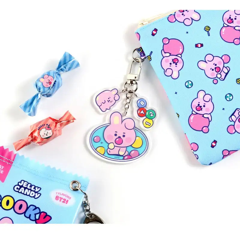 Monopoly x BT21 - Baby Acrylic Key Ring - Jelly Candy - Monopoly - Keyring - Harumio