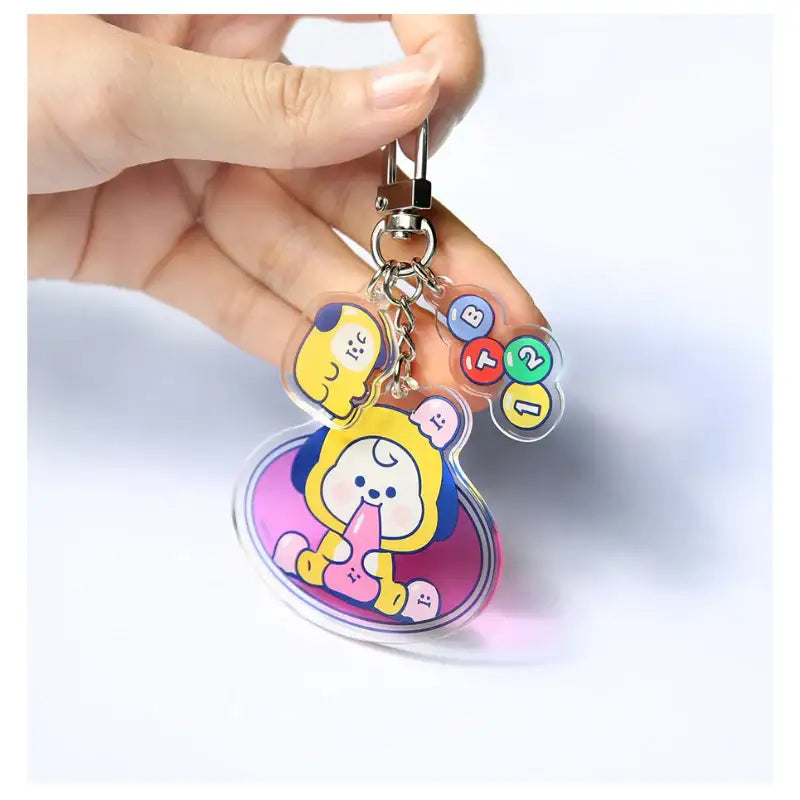 Monopoly x BT21 - Baby Acrylic Key Ring - Jelly Candy - Monopoly - Keyring - Harumio