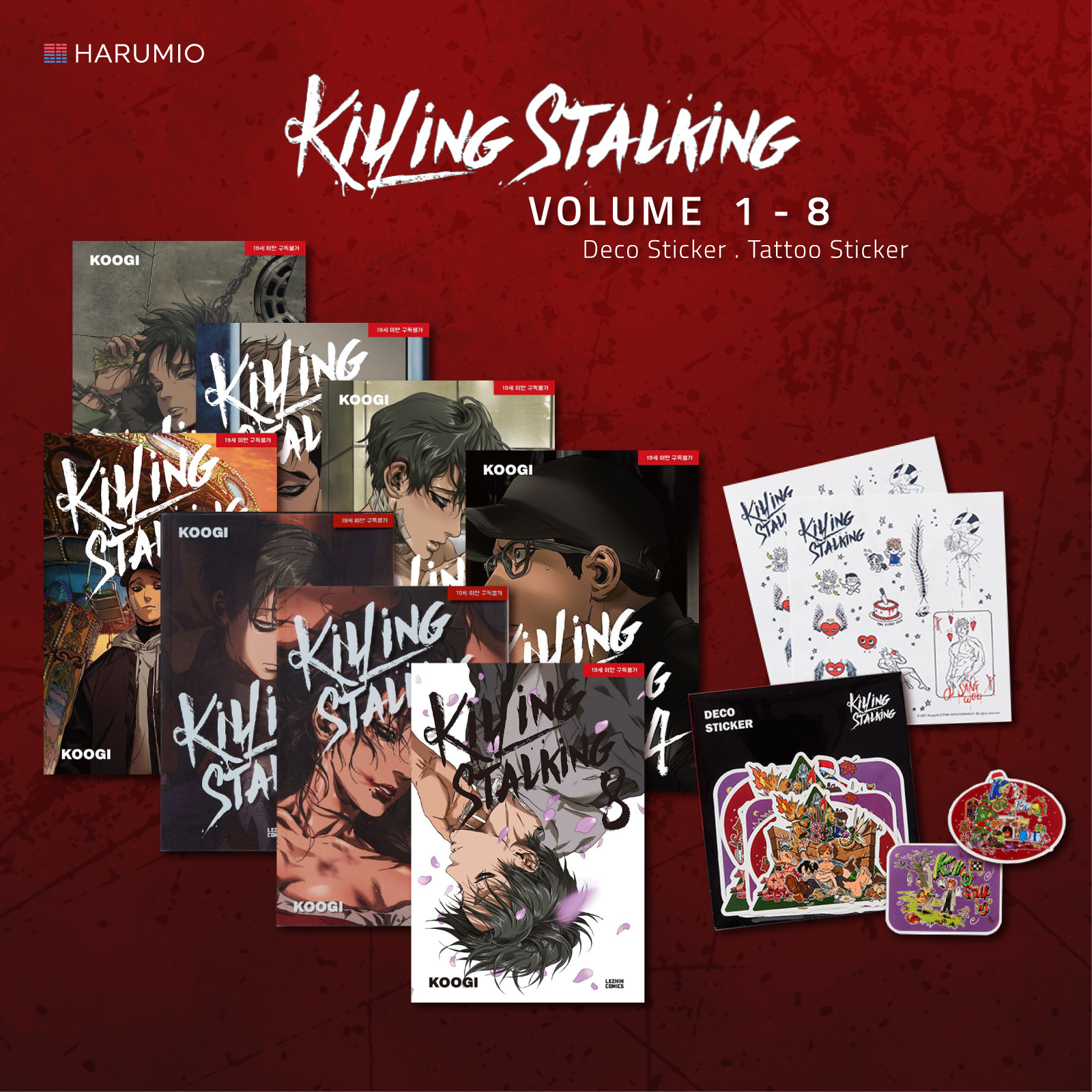 Killing Stalking Manga Books in Order (4 Book Series)