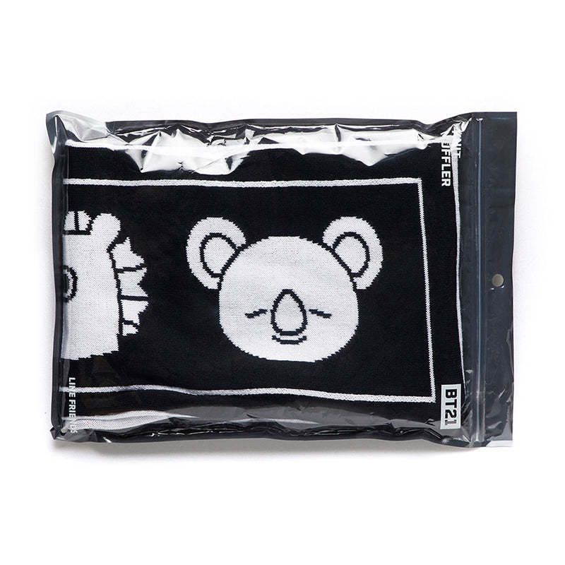 BT21 - Slogan Knit Scarf